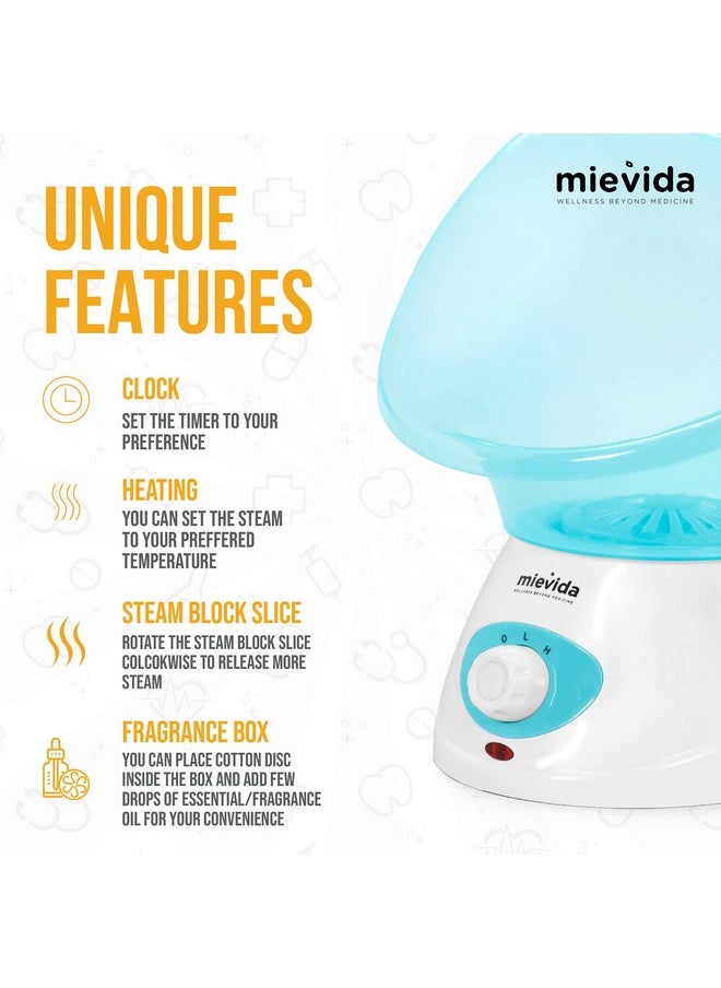 mievida - Steam Vaporizer And Facial Steamer With Two Level Heat Setting And Temperature Control System(Blue) - Image 1