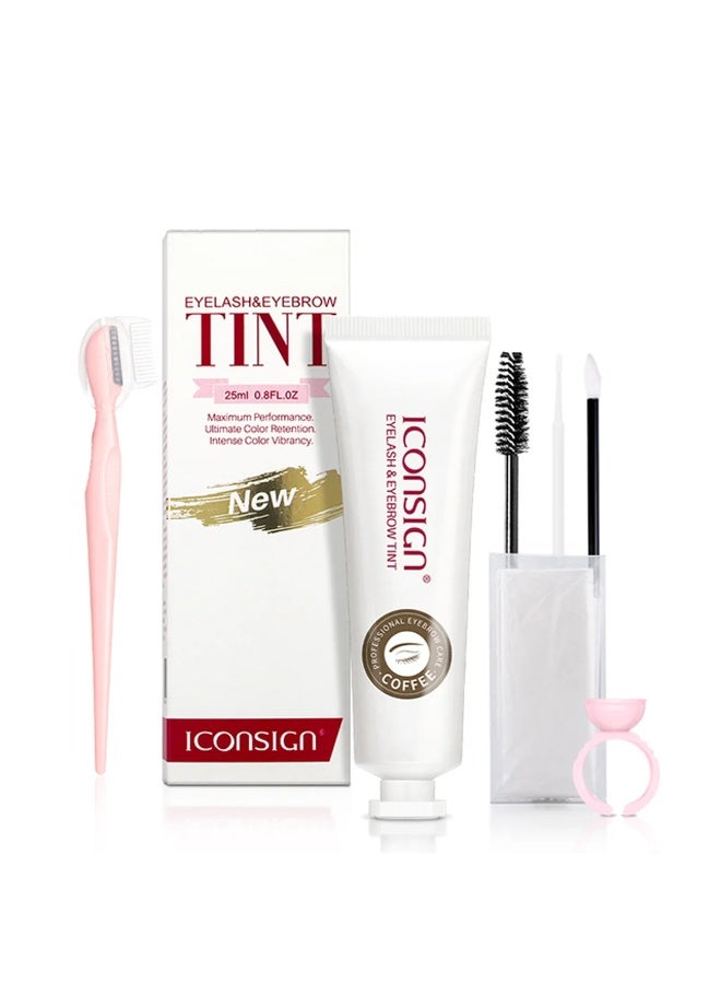 إيكونساين مجموعة صبغ وتلوين الرموش والحواجب من آيكون ساين - متوفرة باللون الأسود والبني والقهوة - Image 4