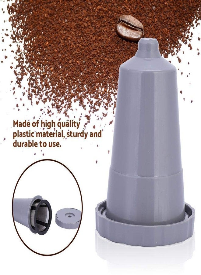 كيتوفا كبسولات قهوة قابلة لإعادة الاستخدام K40 لماكينات Keurig، قطع غيار كبسولات قهوة قابلة لإعادة الاستخدام، 3 قطع لماكينة Keurig My Brewer مع 4 فلاتر إضافية، سلسلة K40 K50 K60 K70/75، رمادي - Image 3
