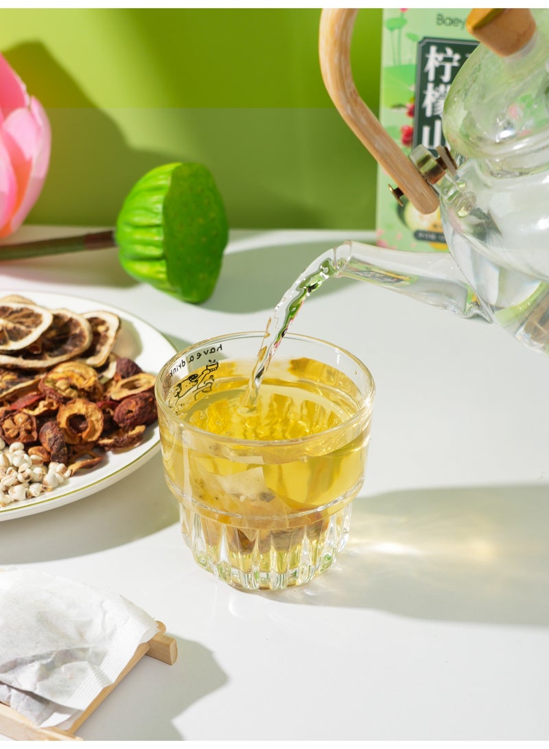 Herbal tea, a blend of traditional foods including lotus leaf tea, tea tree leaves, winter melon, lemon, hawthorn, red beans, and Job's tears, in an organic blend. Packaged herbal slimming tea. 120g (4g*30 sachets) - Image 3