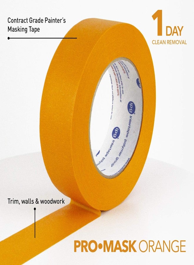IPG - PG505-36 ProMaskOrange Contractor Grade Painter's Masking Tape, 1.41" x 60 yd, Orange (6 Pack) - Image 2