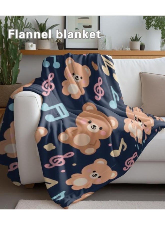 general Baby and children's cartoon flannel thin blanket (warm and comfortable, suitable for sleep, game use) 70cm*100cm - Image 3