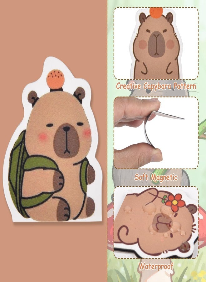 Nerien 6pcs Capybara Magnetic Bookmarks - Cute Book Markers Clip for Reading Women, Capybara Fun Magnet Page Markers for Book Lovers Reader Men Boys Girls, Funny Capybara Gifts for Teachers Students - Image 4