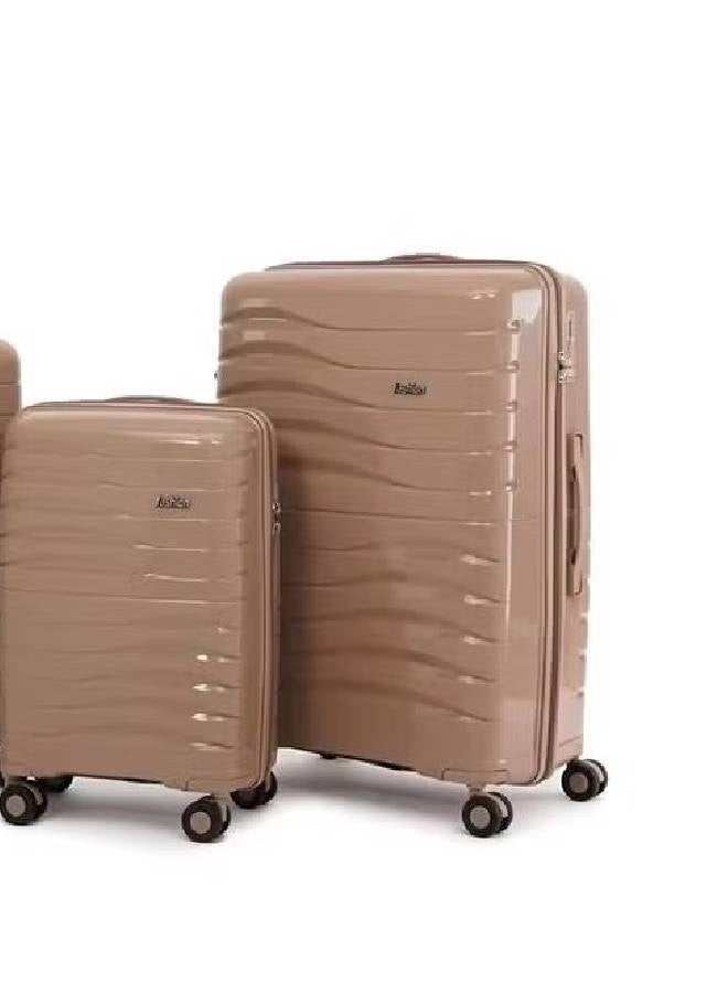 إن كي أكس مجموعة أمتعة صلبة بلون كاكي أنيق مع عجلات دوارة - Image 4