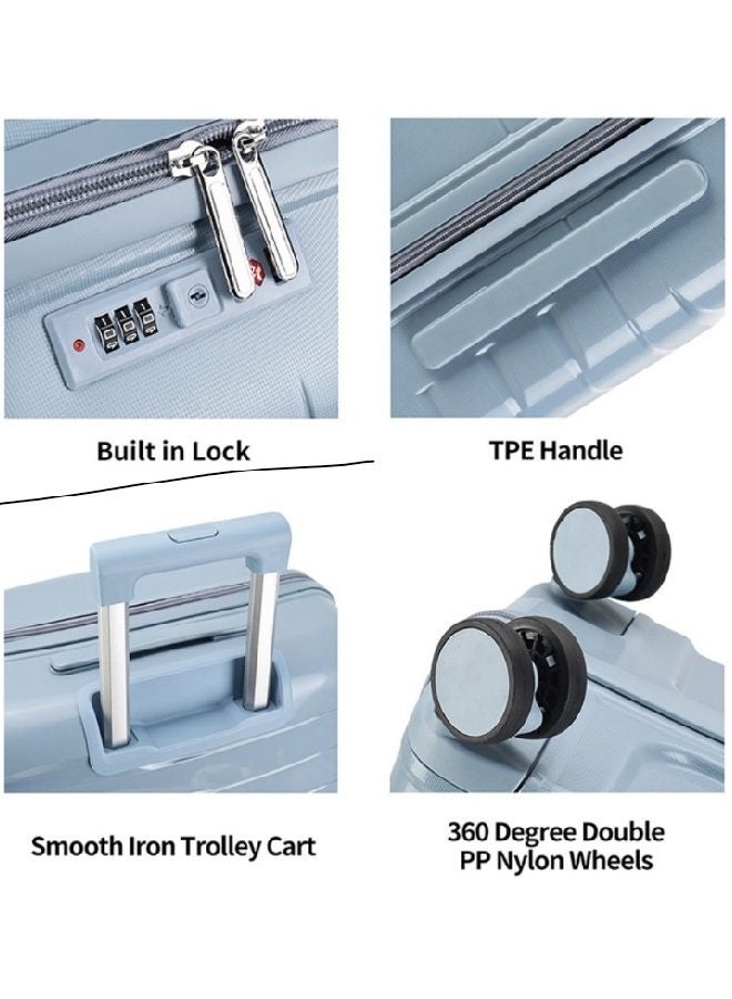 إن كي أكس مجموعة أمتعة صلبة بلون كاكي أنيق مع عجلات دوارة - Image 5