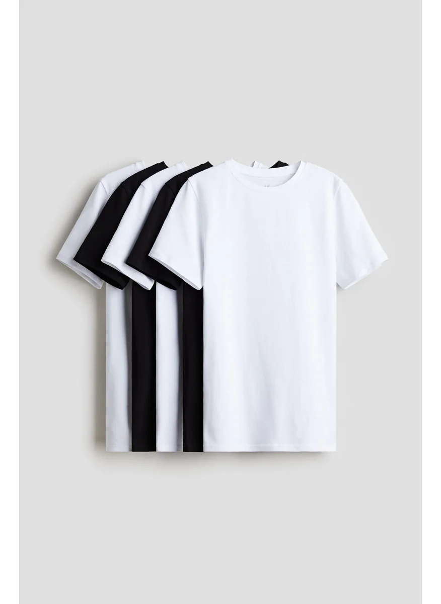 H&M 5-Pack Cotton Jersey T-Shirts