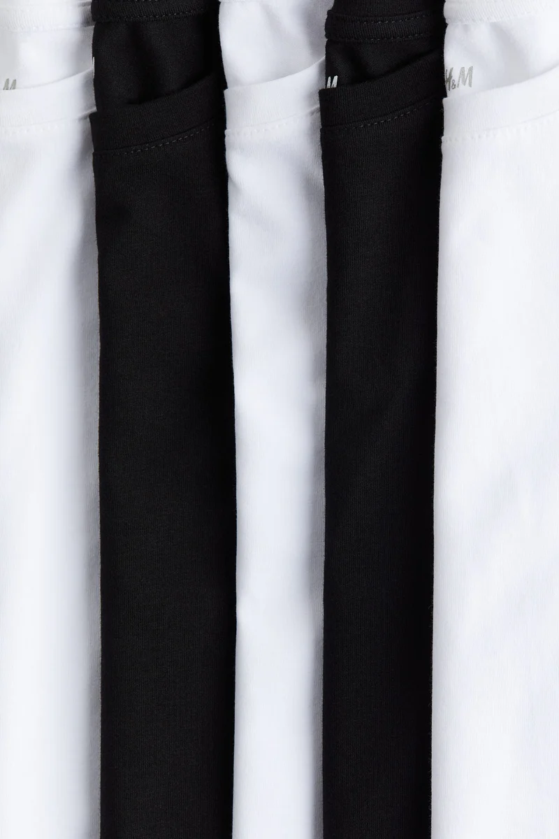 H&M 5-Pack Cotton Jersey T-Shirts