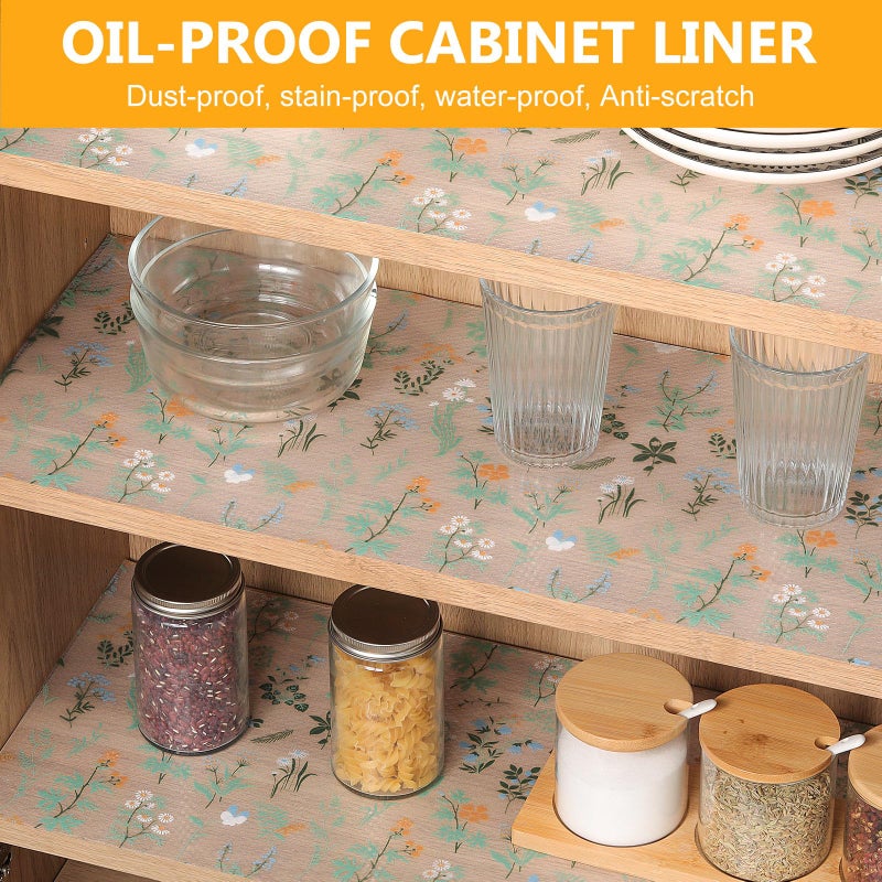 Innolites Shelf Liners For Kitchen Cabinets - Drawer Liner Waterproof & Oil-Proof  Non-Adhesive Eva Mat - Durable & Washable - For Shelves  Cupboard  Dresser (11.8 X 118 Inch) - Image 3