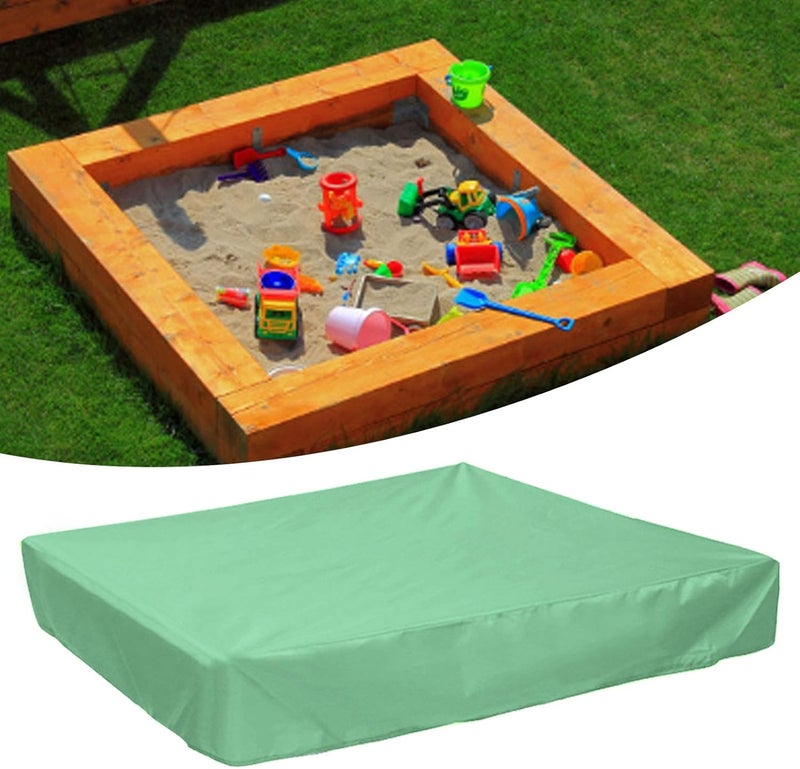 01 Pool Supplies, Breathable Pool Cover, for Garden Outdoor Sand Pits Backyard(Green, 120 * 120 * 20cm) - Image 5