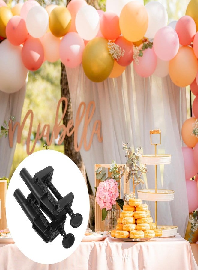 FONDOTIN طقم دعامات قوس البالونات القابل للإزالة من فوندوتين، قطعتان، حامل طاولة محمول لتزيين حفلات الزفاف وأعياد الميلاد والمناسبات. مشبك أنيق ومتين لسهولة التركيب وإعادة الاستخدام. - Image 2