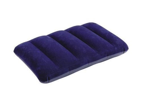 MSA MSA Soft Inflatable Flocked Velvet Camping Sleeping Blow Up Air Lock Facility Travel Pillow PVC Bed Cushion for Hiking Backpacking Meditation Pillow Inflammable Portable Pack of 1  - Image 2