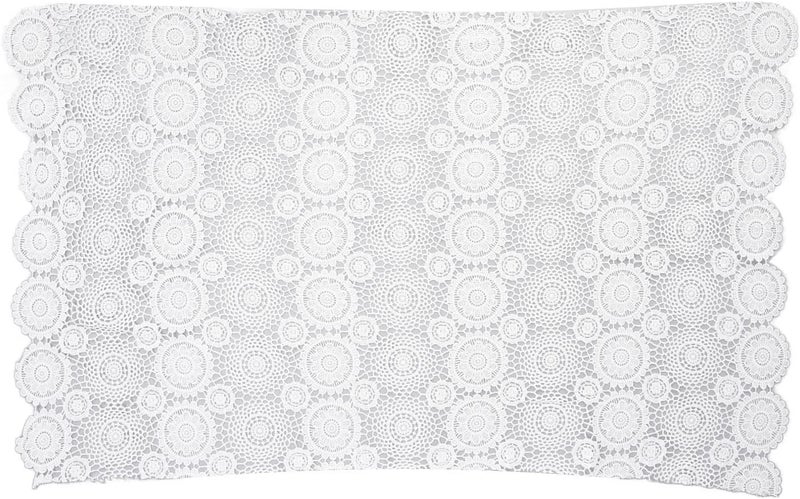 Newborn Shoot Wrap Lace Blanket, Baby Photography Prop, Soft Infant Photo Blanket with Headband, Elegant Lace Design for Newborn Photoshoot, for Baby Shower (White) - Image 1