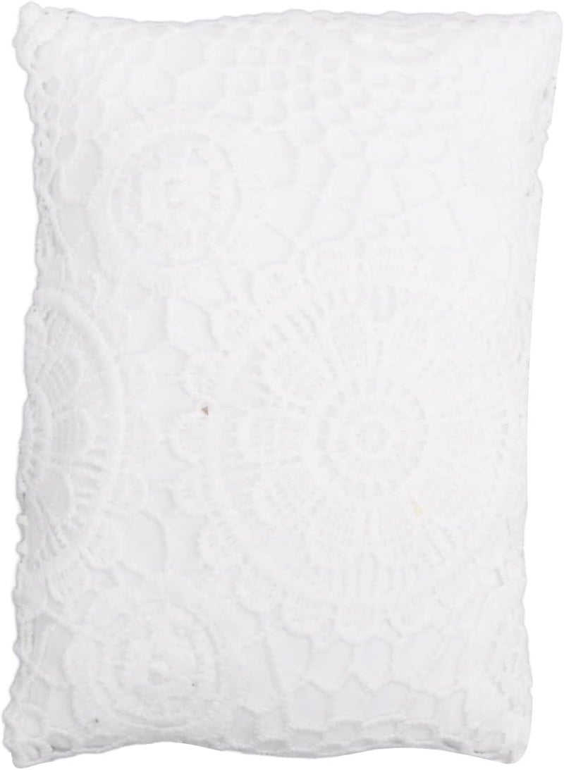 Newborn Shoot Wrap Lace Blanket, Baby Photography Prop, Soft Infant Photo Blanket with Headband, Elegant Lace Design for Newborn Photoshoot, for Baby Shower (White) - Image 5