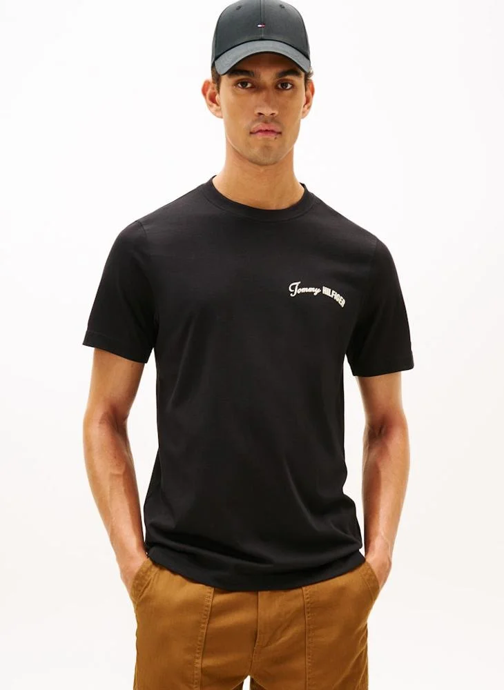 TOMMY HILFIGER Back Logo Jersey Crew Neck T-Shirt