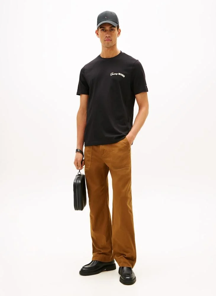 TOMMY HILFIGER Back Logo Jersey Crew Neck T-Shirt