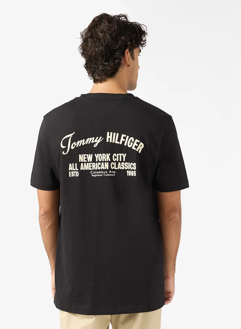 TOMMY HILFIGER Back Logo Jersey Crew Neck T-Shirt