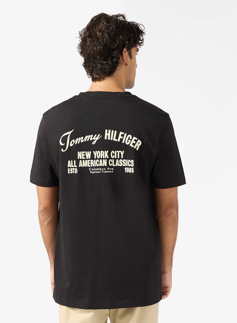 TOMMY HILFIGER Back Logo Jersey Crew Neck T-Shirt - Image 2