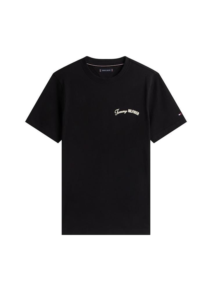 TOMMY HILFIGER Back Logo Jersey Crew Neck T-Shirt - Image 5
