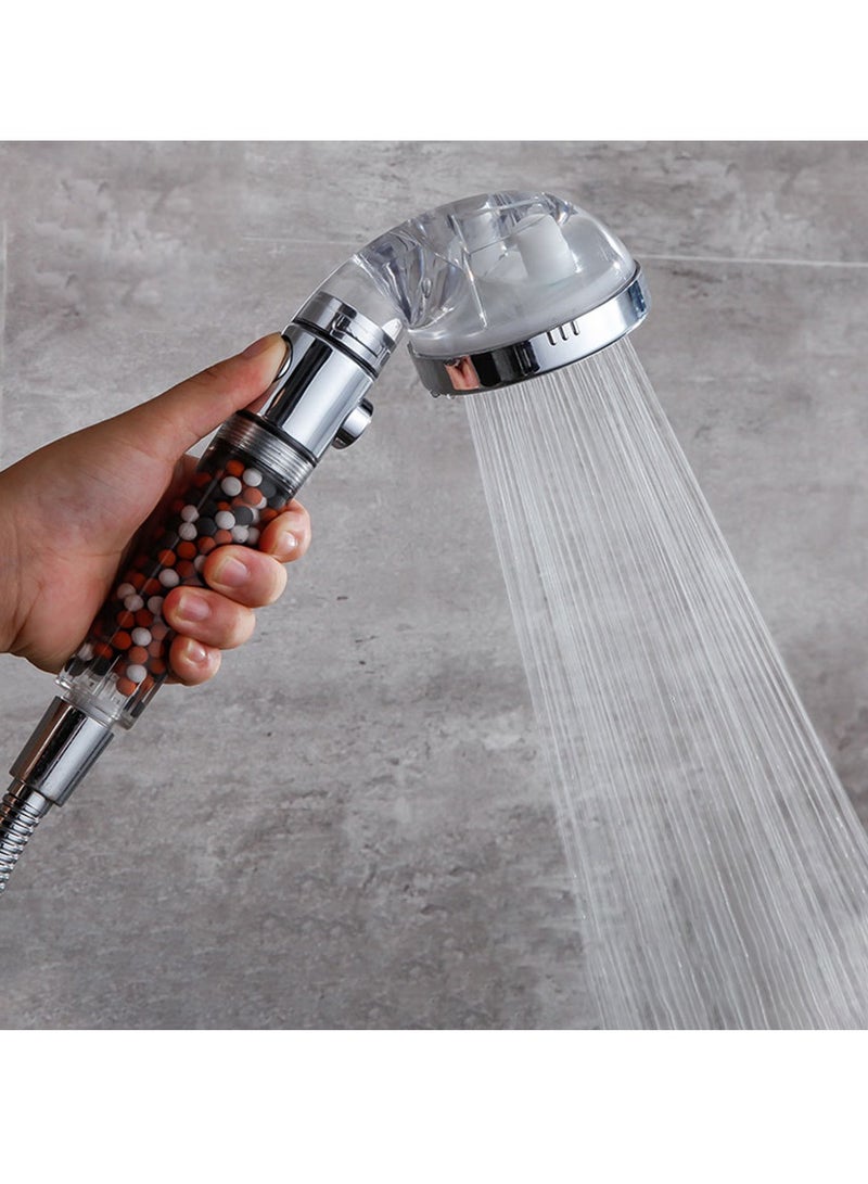 Three-speed filtered water-stop shower booster shower head negative ion water purification shower set - Image 5