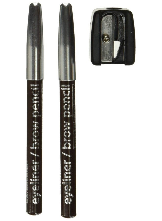 إل إيه كالرز أقلام تحديد العيون/الحواجب مع مبراة من LA COLORS، بني غامق CBPN223 - Image 5