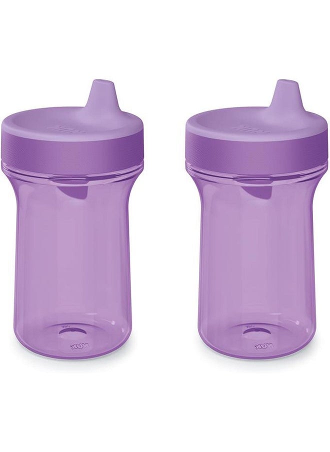 NUK NUK Everlast Hard Spout Sippy Cup, 10oz, Purple, 2-Pack  - Image 1