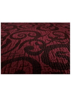 Fabienne 4-Piece Stretchable Sofa Cover Set Woven Jacquard Seven Seater Couch Cover Set 3211 Combination Maroon  - Image 4
