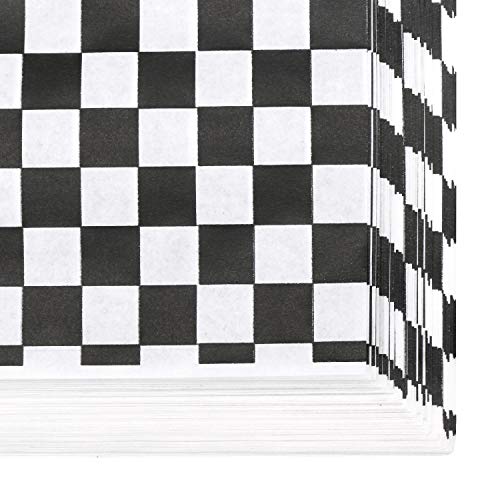 EUSOAR Sandwich Wrap Paper, 11" x 10" Dry Wax Deli Paper 200pcs, Grease Resistant Black Burger Food Basket Liner for Burrito Omelette Patties Taco, Restaurants, Churches, BBQ, Party - Image 4