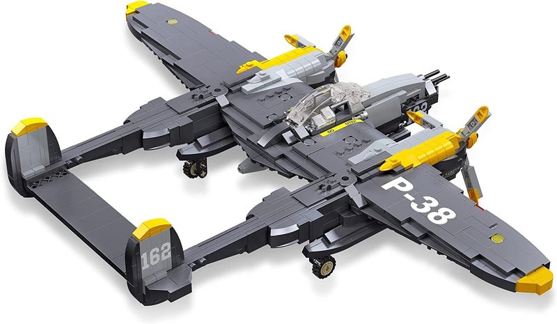 Apostrophe Games P-38 Lightning Aircraft Building Block Set - 937 Pieces - Air Force Fighter Plane Building Toy Set - Building Block Toy for Children from 10 Years and Adults - Compatible with - Image 3