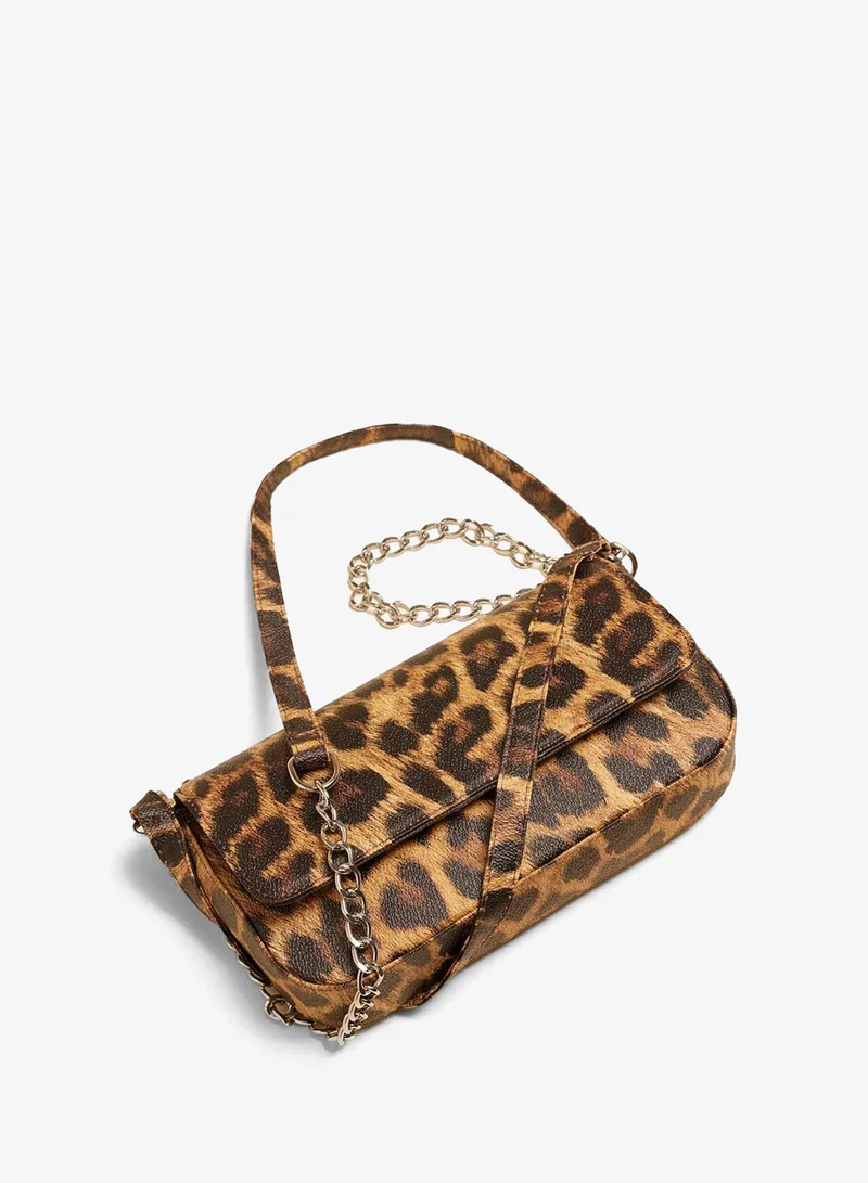 ديفاكتو Leopard Crossbody Bag