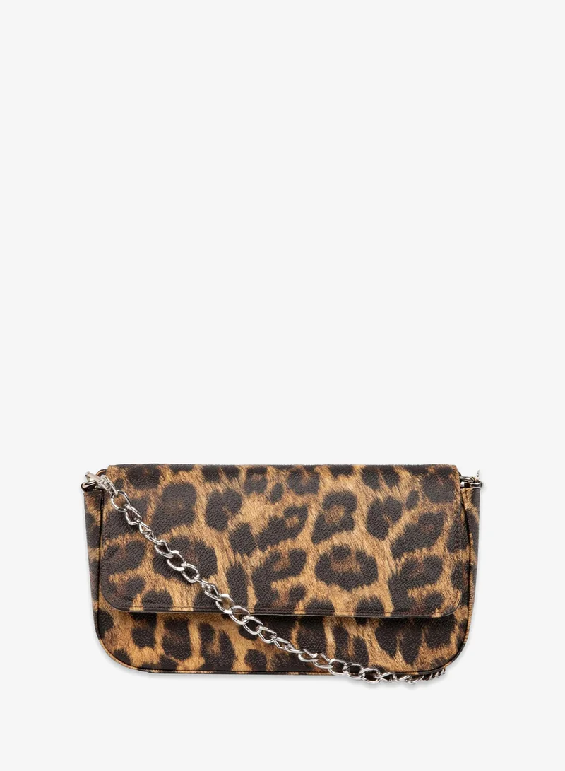 ديفاكتو Leopard Crossbody Bag