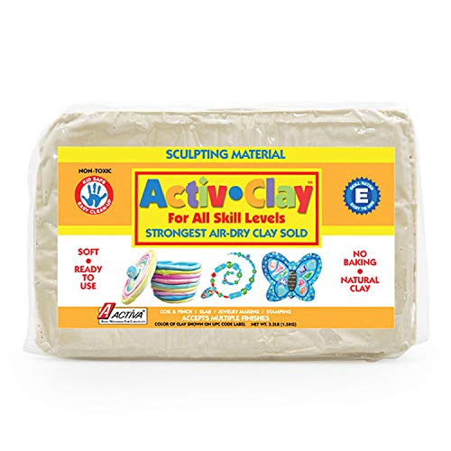 Activa-API182 ACTIVA Activ-Clay, air Dry, 3.3 Pound White - Image 1