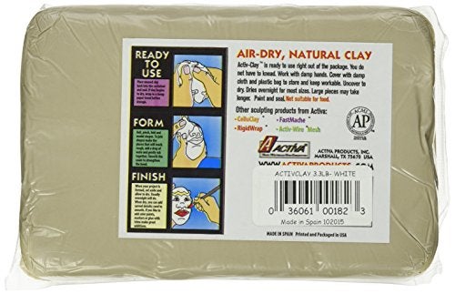 Activa-API182 ACTIVA Activ-Clay, air Dry, 3.3 Pound White - Image 2