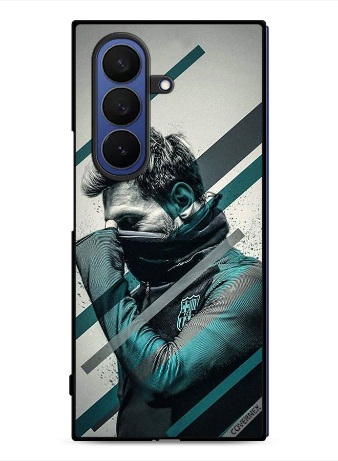 Covernex Samsung Galaxy Z Fold7 Protective Case Cover Messi Hiding Face - Image 1