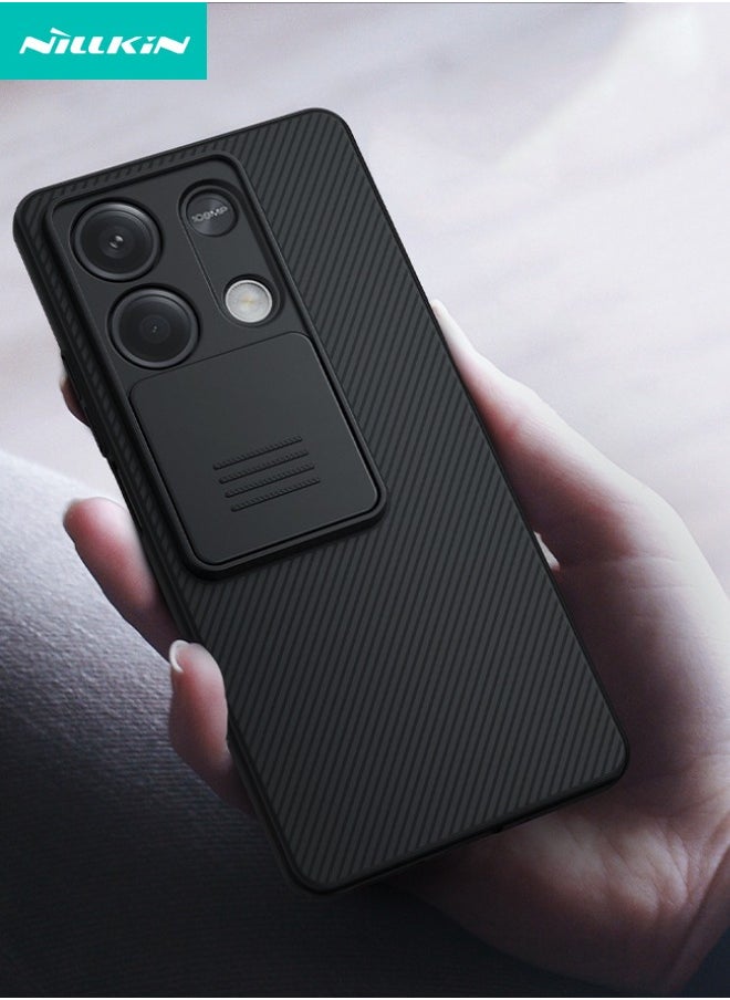 Nillkin - Redmi Note 13 Case(Not 4G), Slide Camera Case Design, 360° Full Body Coverage Shockproof Phone Back Cover,  Anti-Fall Anti-Scratch Anti-fingerprint Protective Case for Redmi Note 13 5G, Black - Image 1
