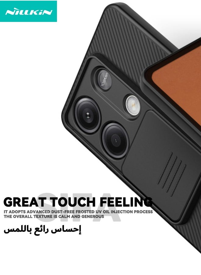 Nillkin - Redmi Note 13 Case(Not 4G), Slide Camera Case Design, 360° Full Body Coverage Shockproof Phone Back Cover,  Anti-Fall Anti-Scratch Anti-fingerprint Protective Case for Redmi Note 13 5G, Black - Image 1