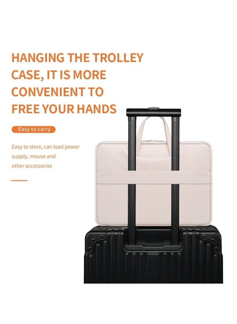 حقيبة لاب توب و ماك بوك (15.6) بوصة أنها مقاومة للسقوط و الماء هي حقيبة يد ذات تصميم بسيط للرجال والنساء 42*30.5*3.5 سم - Image 5