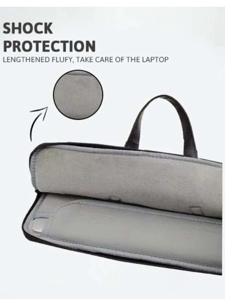 حقيبة لاب توب و ماك بوك (15.6) بوصة أنها مقاومة للسقوط و الماء هي حقيبة يد ذات تصميم بسيط للرجال والنساء 42*30.5*3.5 سم - Image 3