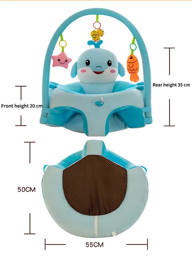 Aissiora Baby Sitting Chair, Baby Sofa, Baby Support Seat, Learning Sitting Chair, Soft Plush Floor Sofa for Baby， Suitable for Boys and Girls - Image 2