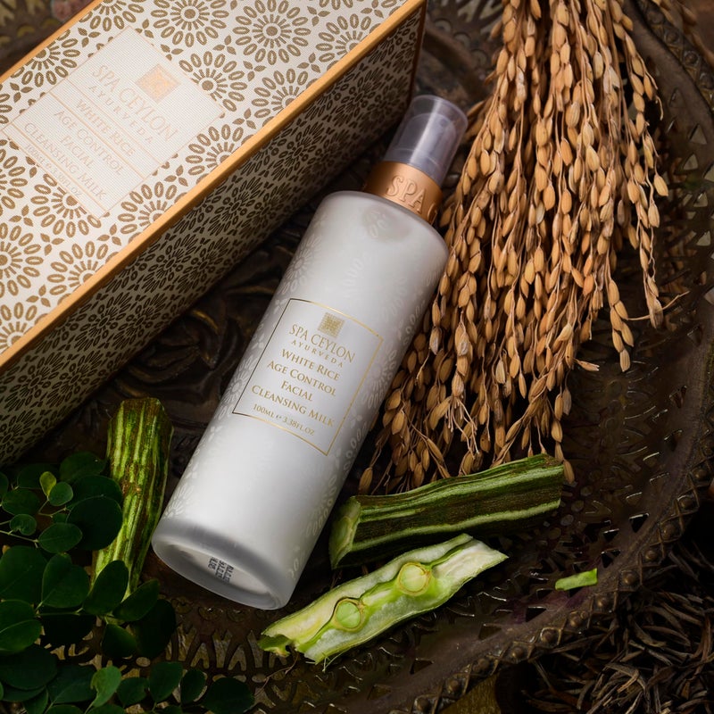 SPA CEYLON White Rice Age Control Facial Cleansing Milk | Natural Hydrating Face Cleanser with Rice Bran Oil for Deep Cleansing | Suitable for All Skin Types - Image 2