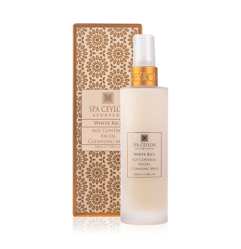 SPA CEYLON White Rice Age Control Facial Cleansing Milk | Natural Hydrating Face Cleanser with Rice Bran Oil for Deep Cleansing | Suitable for All Skin Types - Image 1