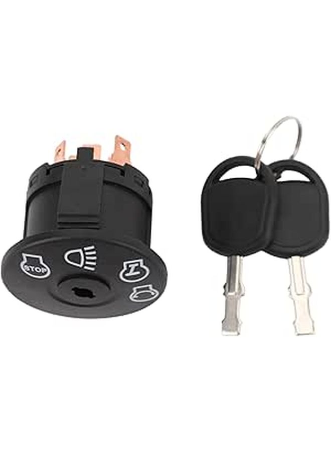 High Durability Metal Alloy Ignition Starter Switch with 2 Keys for Lawn Mower Tractor - Image 1