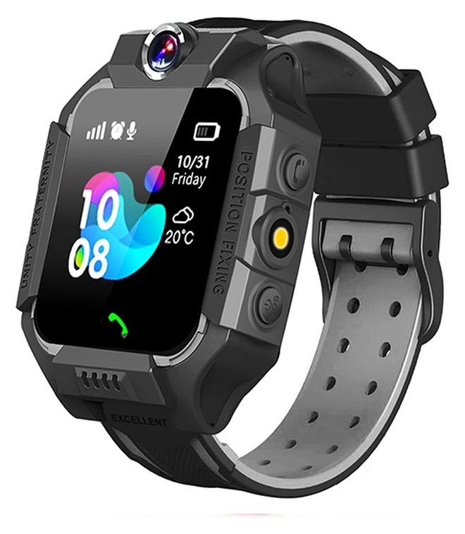 نابي ساعة أطفال سمارت Z7A بشاشة لمس HD 1.44 بوصة – مكالمات ثنائية الاتجاه – تحديد الموقع - زر SOS – بطارية 400mAh – لون اسود - Image 1