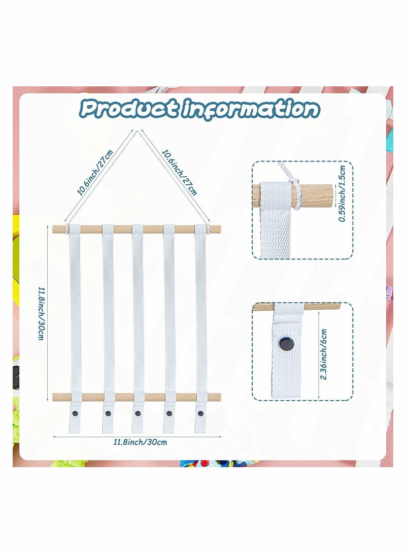 Loquat Hair Bow Holder Organizer for Girls, Headbands Storage Clips Display Organizer(White) - Image 5