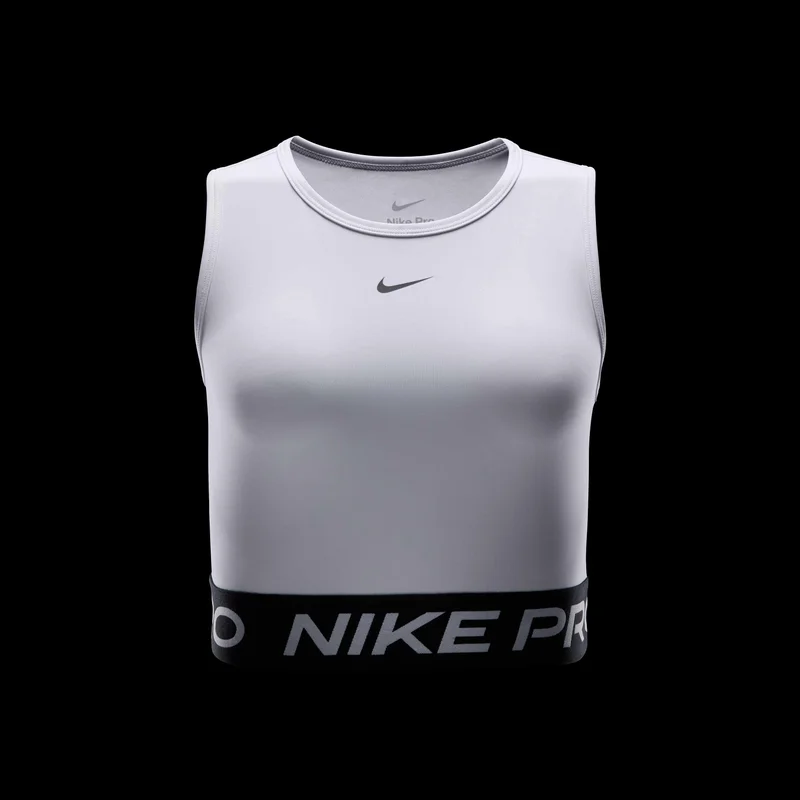 Nike White Women's Pro Dri-FIT Crop Top for Women | Best Price UAE