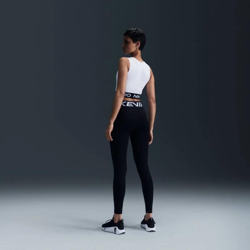 Nike White Women's Pro Dri-FIT Crop Top for Women | Best Price UAE