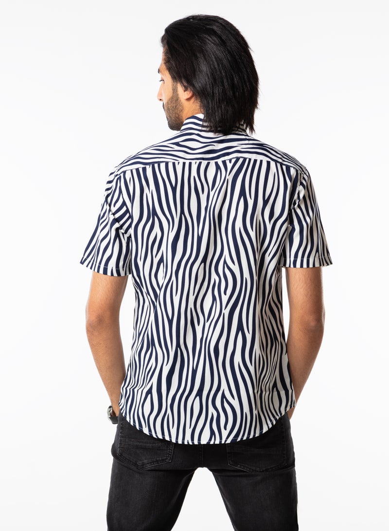 Dayton Men Zebra Beach Shirt  - Image 3