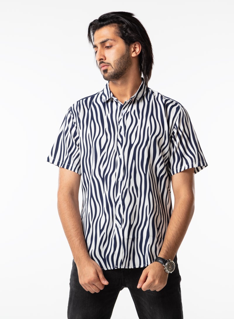 Dayton Men Zebra Beach Shirt  - Image 4