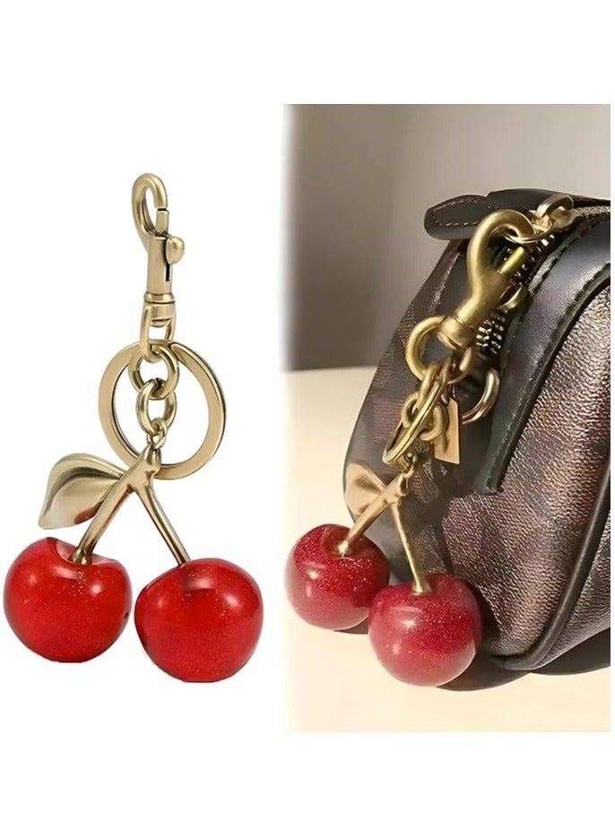 An elegant, fruity cherry-shaped medallion with a sophisticated and distinctive design — perfect for everyday decoration and a modern touch to travel and outdoor accessories! - Image 4