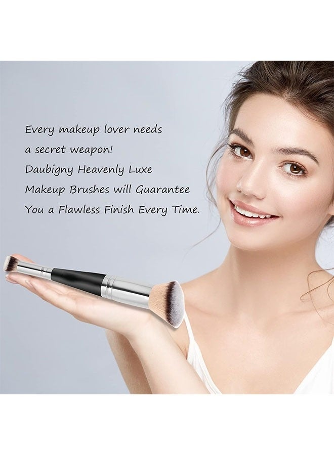 Topleo Makeup Brushes Dual ended Foundation Brush Concealer Brush Perfect for Any Look Premium Luxe Hair Rounded Taperd Flawless Brush Ideal for Liquid, Cream, Powder,Blending,Concealer - Image 5