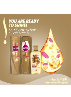 Sunsilk Serum Conditioner Hair Fall Solution Vitamin B3 Soy Protein And Castor Oil 340ml  - Image 4